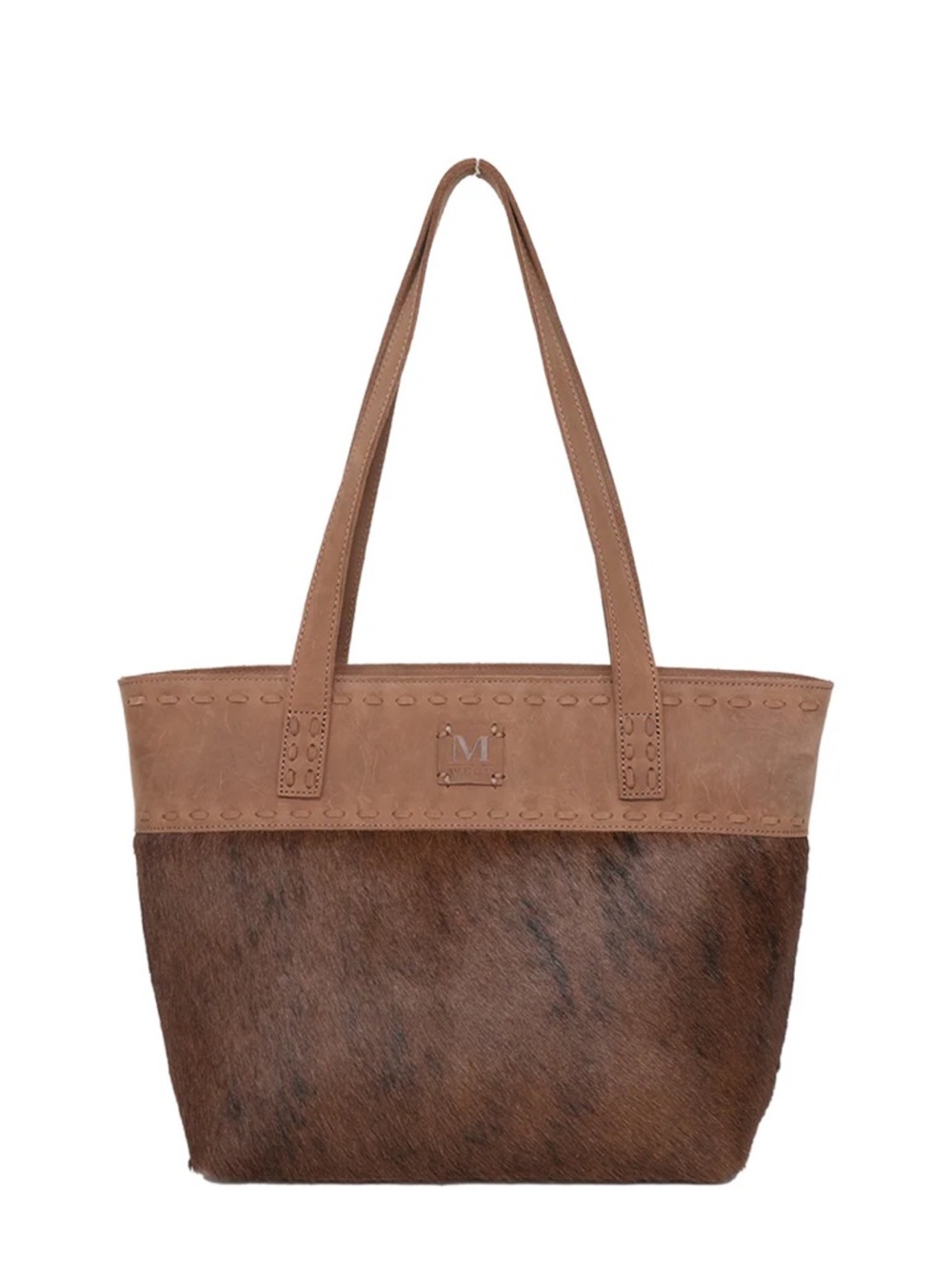 Montana West Real Leather Safety Travel Tote